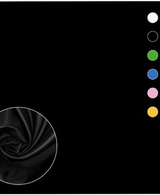 Black Photo Backdrop for Photoshoot, Black Photography Backdrop for Portraits, Fabric Background for Product Photography and Video Creation 8FTx10FT